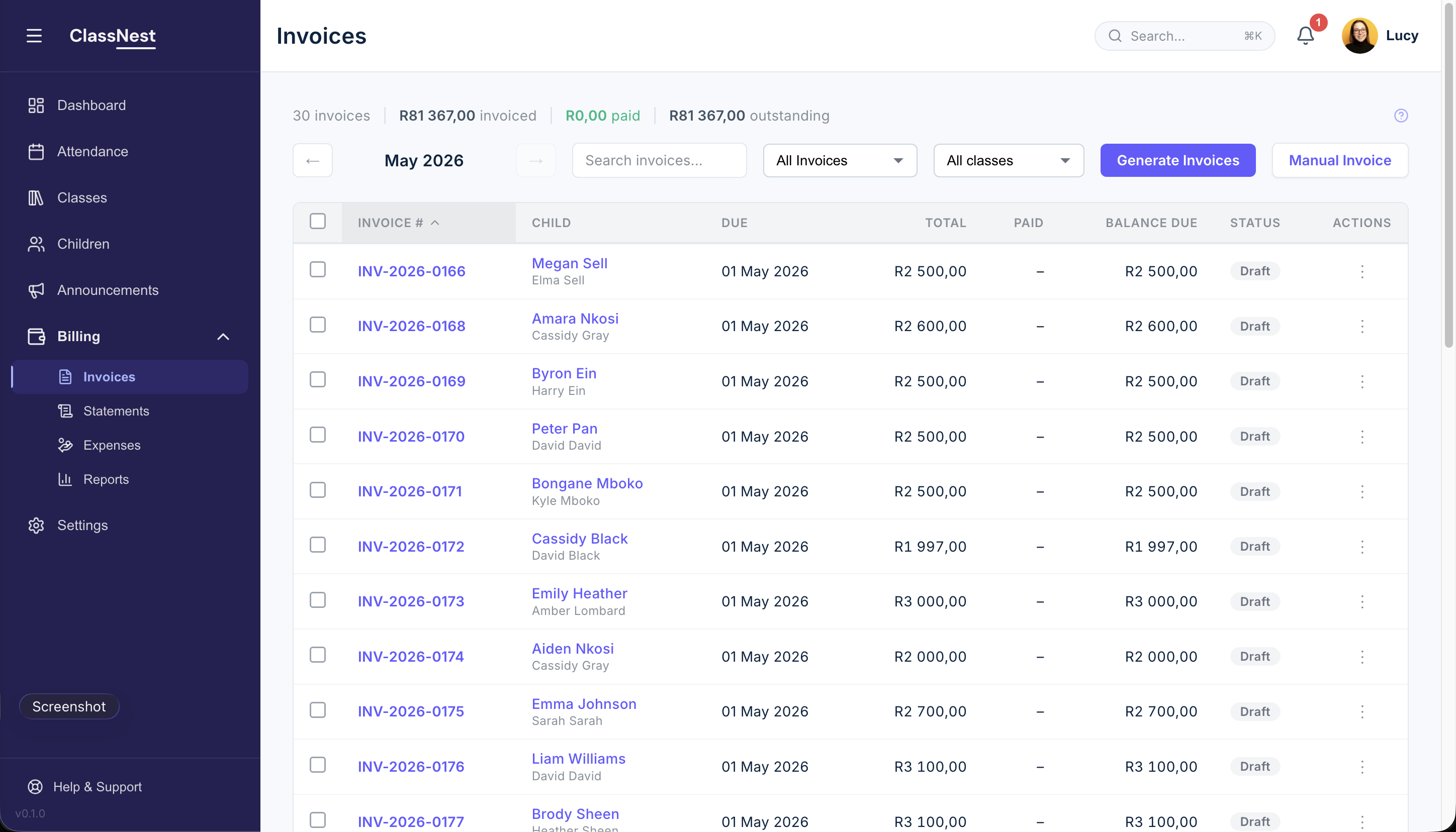 Invoices